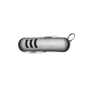 Mini Canivete de Metal 3 Funções Prata na Zen Brindes - Presente Personalizado