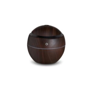 Mini Umidificador com LED Marrom na Zen Brindes - Presente Personalizado