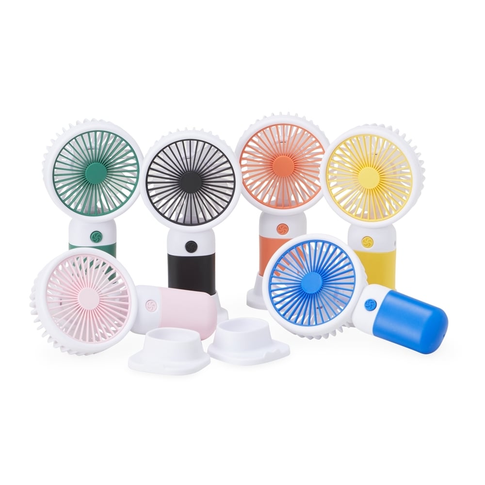 Mini Ventilador Recarregável - X05042 - Azul -  Brinde Personalizado - Zen Brindes