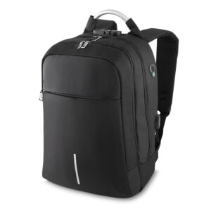 Mochila Anti-Furto com Segredo Preto na Zen Brindes - Presente Personalizado