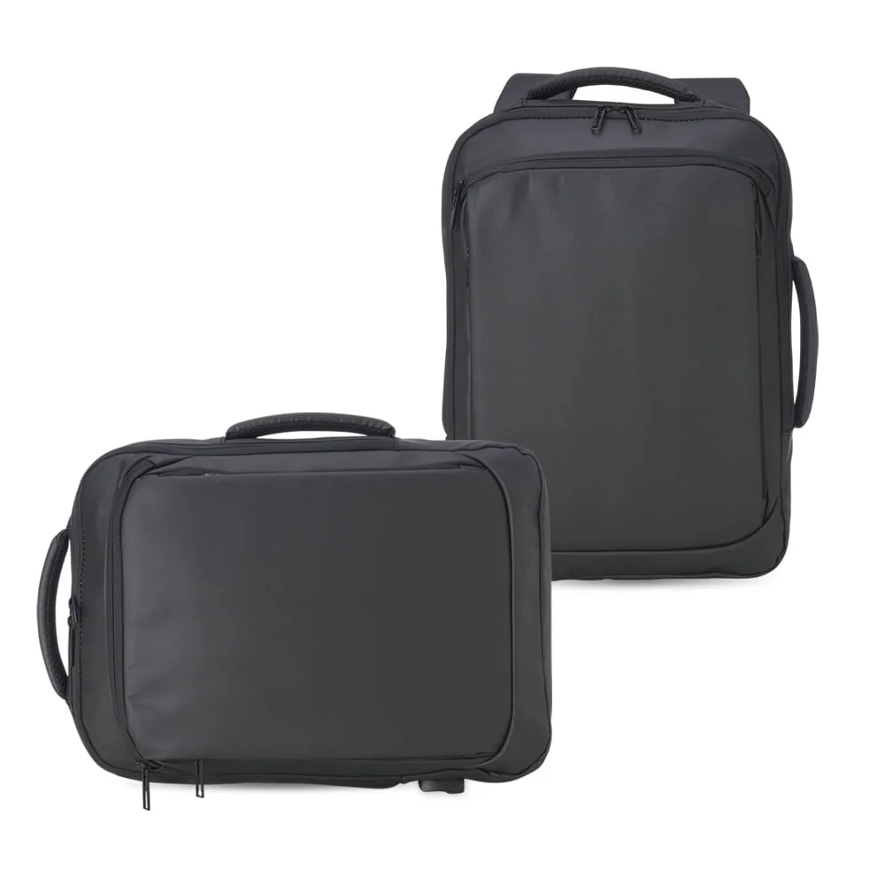 Mochila Couro Sintético USB 17 Litros - X01901 - Mochilas Brinde Personalizado - Zen Brindes
