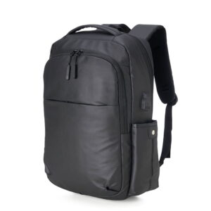 Mochila Couro Sintético USB 20 Litros - X20061 - Mochilas Brinde Personalizado - Zen Brindes