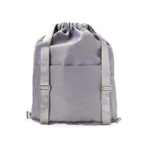 Mochila Saco Poliéster - X05070 - Cinza -  Brinde Personalizado - Zen Brindes