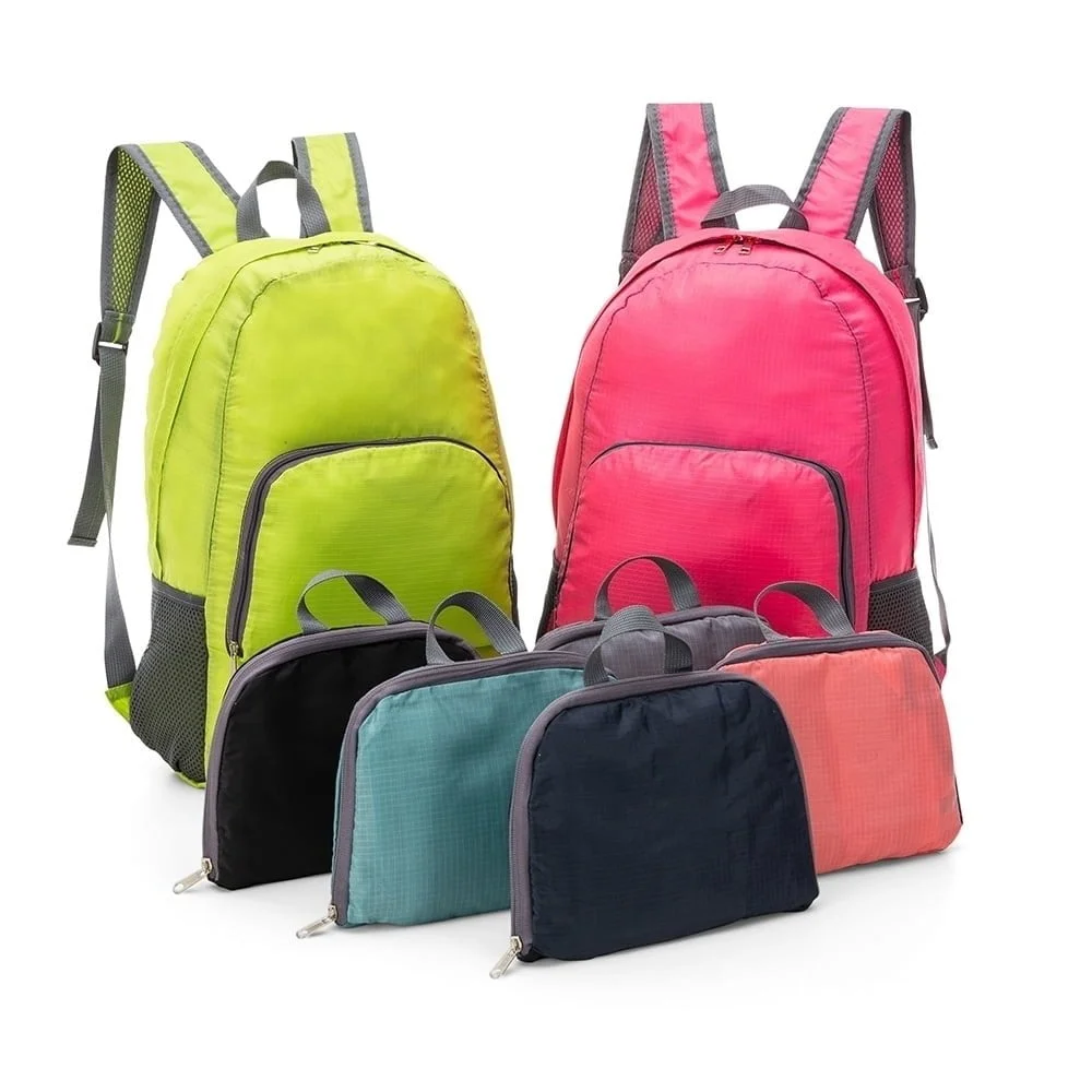 Mochila de Nylon Dobrável 21 Litros - X18539 - Mochilas Brinde Personalizado - Zen Brindes