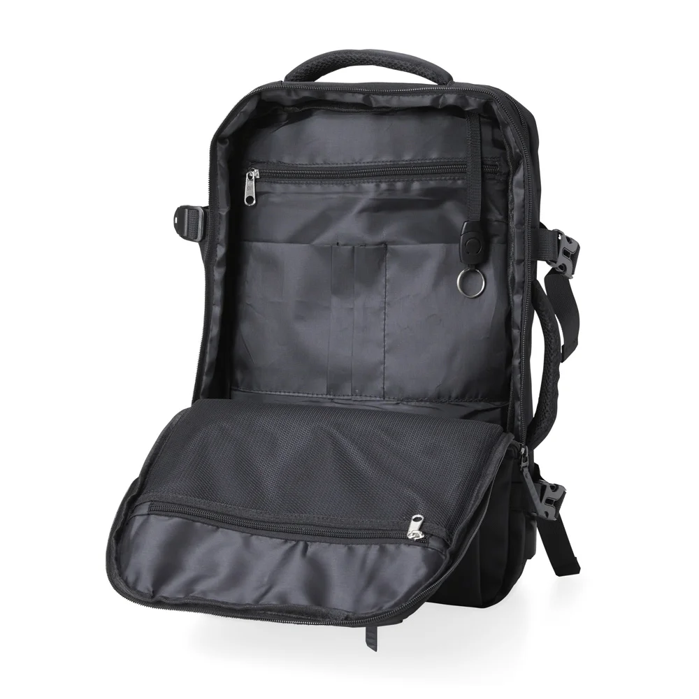 Mochila de Nylon USB 20 Litros - X05009 - Mochilas Brinde Personalizado - Zen Brindes