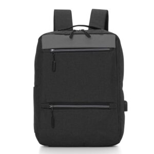 Mochila de Nylon USB 21L - X01326 - Cinza -  Brinde Personalizado - Zen Brindes