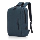 Mochila de Nylon USB 21L Preto na Zen Brindes - Presente Personalizado