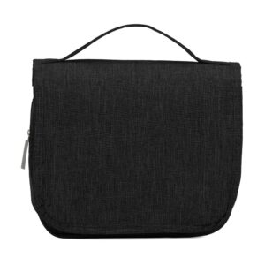 Necessaire Nylon Oxford - X18506 - Preto -  Brinde Personalizado - Zen Brindes