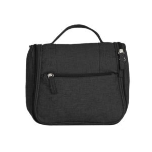 Necessaire Nylon Oxford - X18507 - Preto -  Brinde Personalizado - Zen Brindes