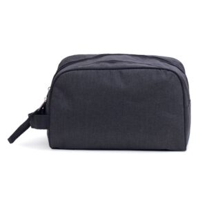 Necessaire Poliéster com Zíper Duplo Preto na Zen Brindes - Presente Personalizado