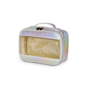 Necessaire Sintética Holográfica Impermeável - X18651 - Branco -  Brinde Personalizado - Zen Brindes