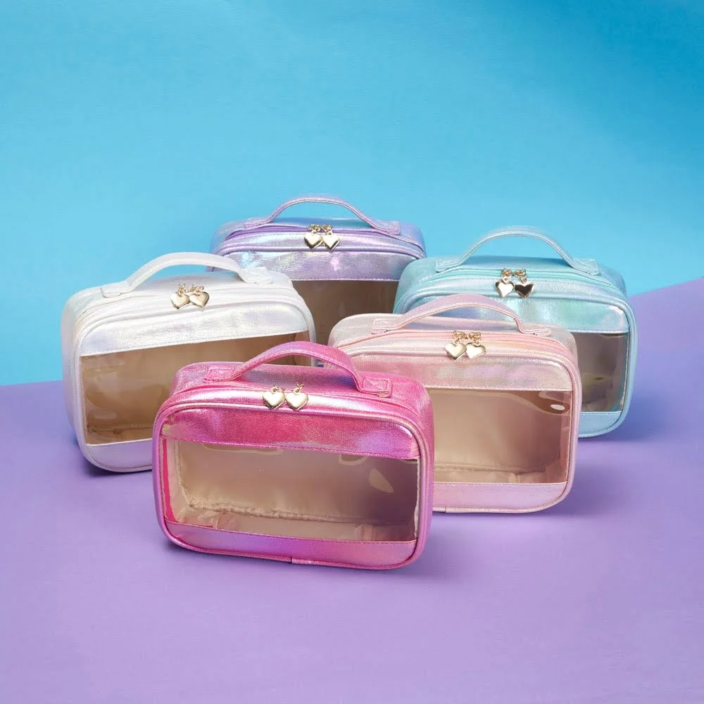 Necessaire Sintética Holográfica Impermeável - X18651 - Necessaires Brinde Personalizado - Zen Brindes