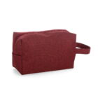 Necessaire de Nylon - X18501 - Vermelho -  Brinde Personalizado - Zen Brindes