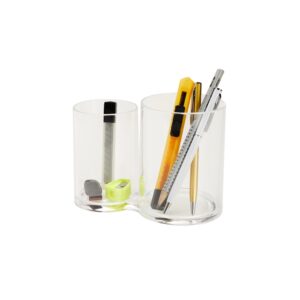 Porta Caneta Duplo - X05095 - Escritório e Papelaria Brinde Personalizado - Zen Brindes