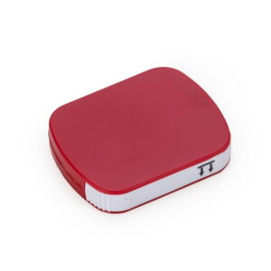 Porta Comprimido Plástico Vermelho na Zen Brindes - Presente Personalizado