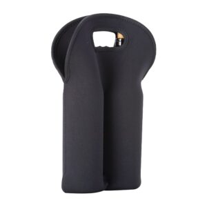 Porta Garrafas Isotérmico Duplo - X05022 - Preto -  Brinde Personalizado - Zen Brindes