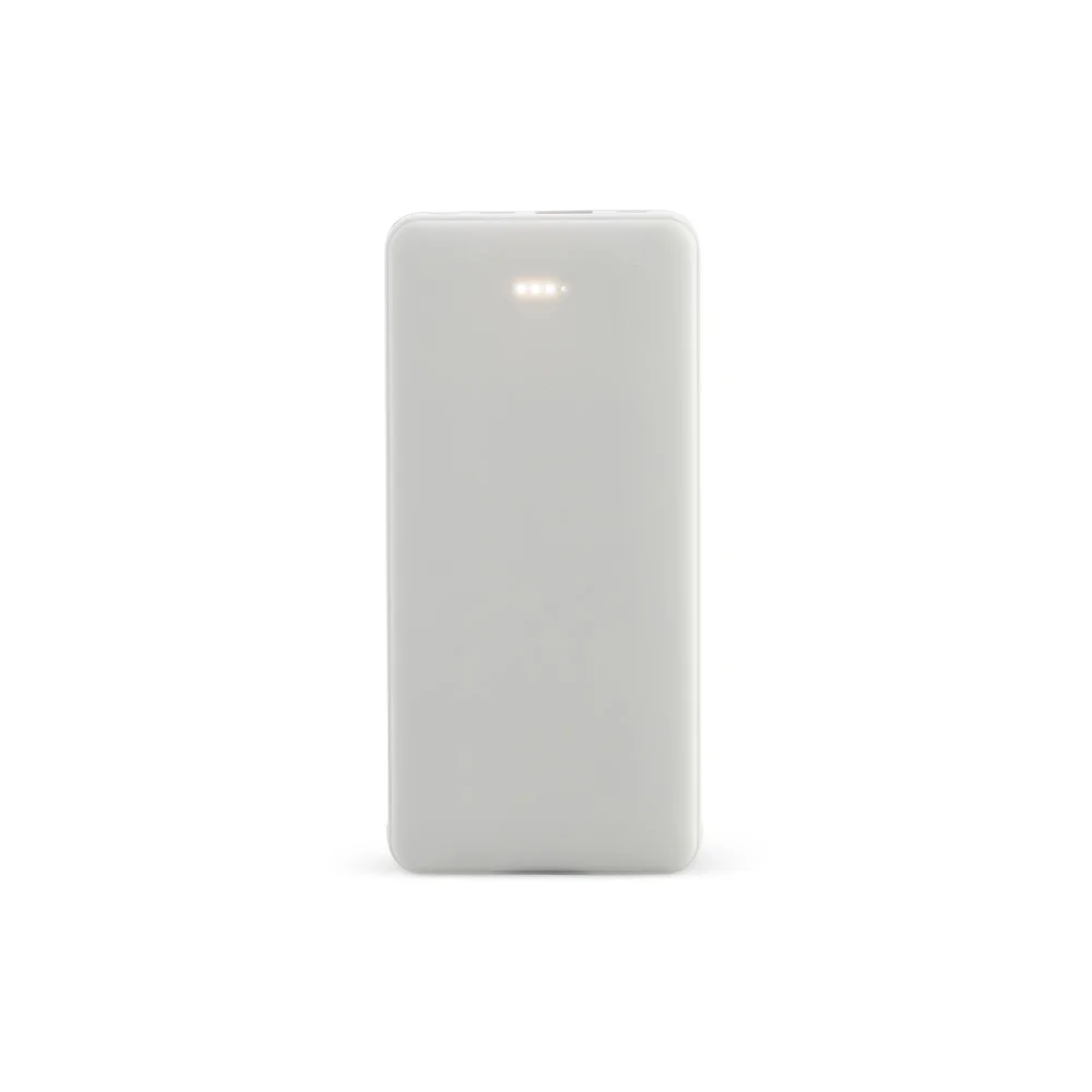 Power Bank Carregador 10.000mAh com Indicador LED - X06005 - Branco -  Brinde Personalizado - Zen Brindes