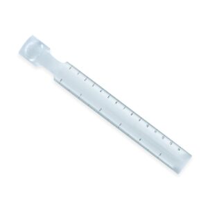 Régua 14cm com Lupa Branco ou Transparente na Zen Brindes - Presente Personalizado