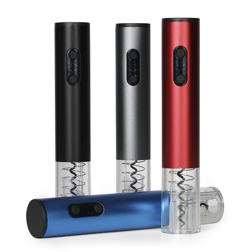 Saca-rolhas Elétrico com LED - X18560 - Vinho e queijo Brinde Personalizado - Zen Brindes