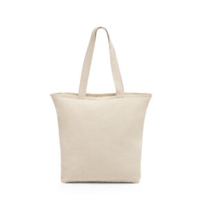 Sacola Reutilizável 100% algodão com fecho Hackney - S92926 - Eco bags Brinde Personalizado - Zen Brindes