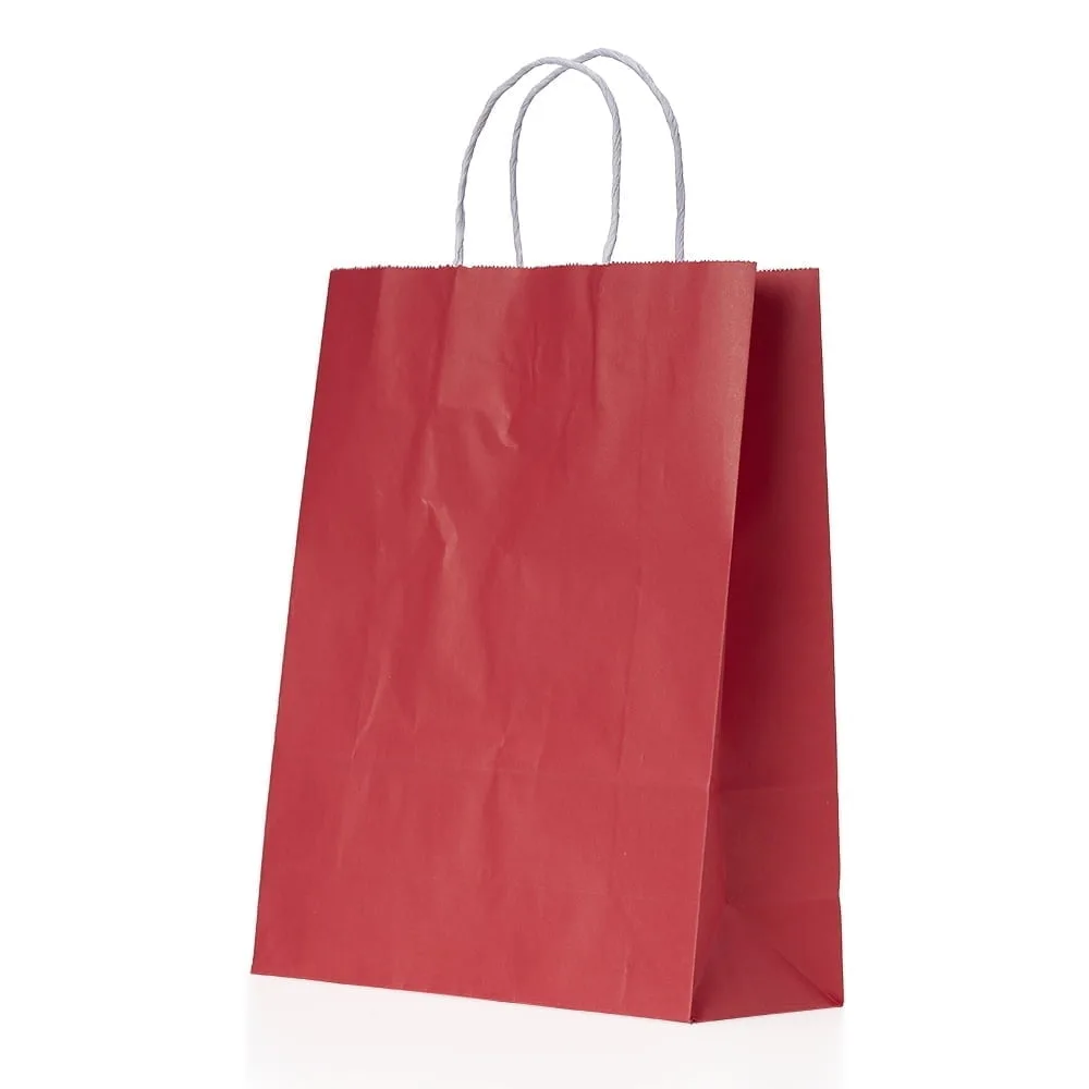 Sacola Kraft Média Vermelho na Zen Brindes - Presente Personalizado