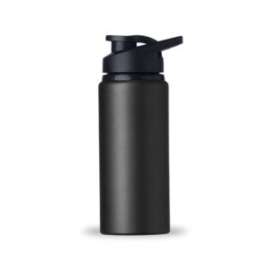 Squeeze Alumínio 600ml Preto na Zen Brindes - Presente Personalizado