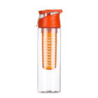 Squeeze Plástico 700ml com Infusor Branco ou Transparente na Zen Brindes - Presente Personalizado