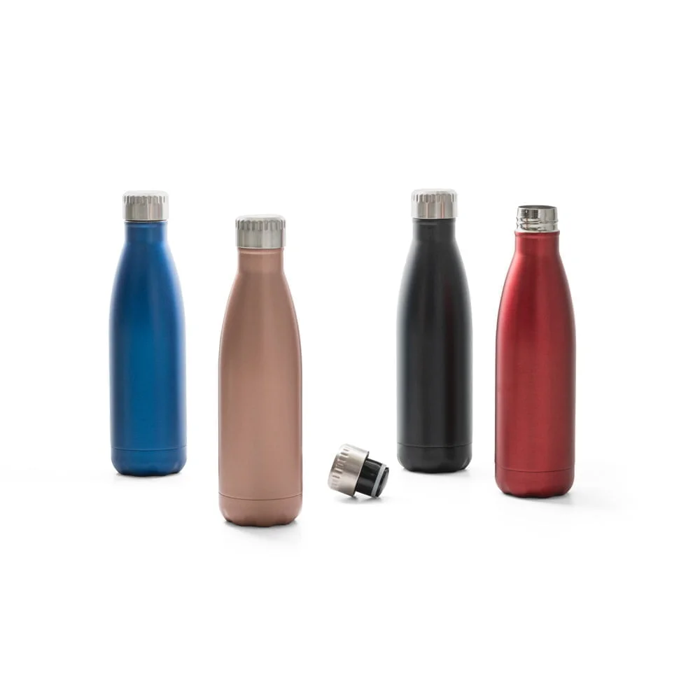 Squeeze em aço inox 540 mL (térmico) Show Satin - S94771 - Squeezes Brinde Personalizado - Zen Brindes
